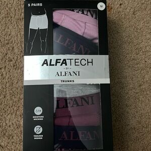 NIB men’s 5pk Alfani trunks underwear